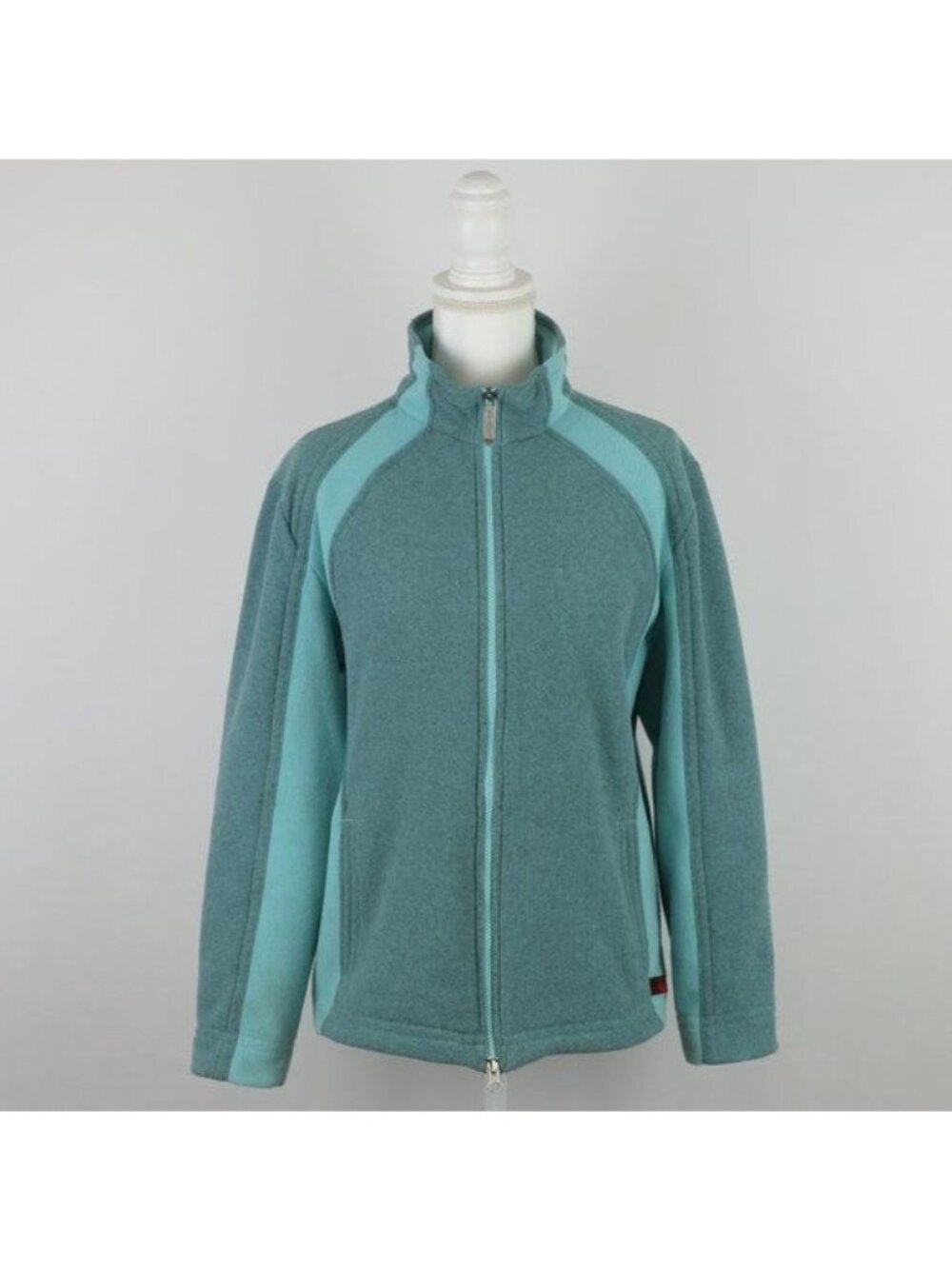 Woolrich Women's Large Blue Fleece Full Zip Casual Jacket